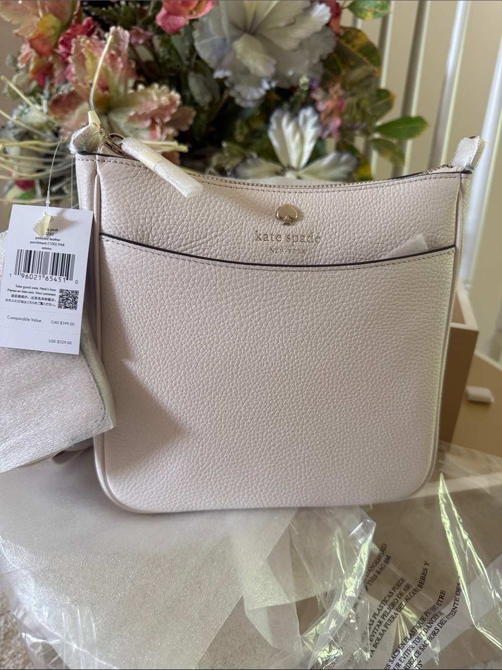 Kate Spade Crossbody Pebble Leather Brand New Authentic 8x8